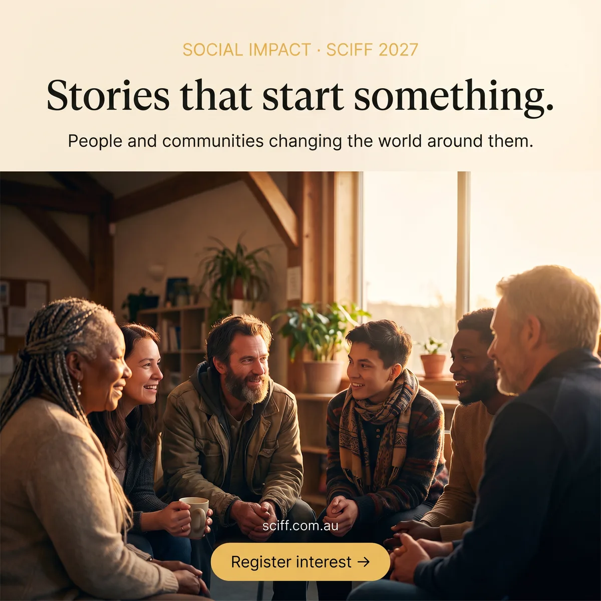Social impact & community — SCIFF campaign ad